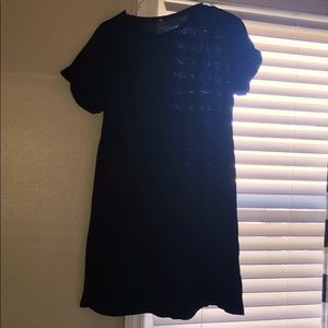 Black t shirt dress